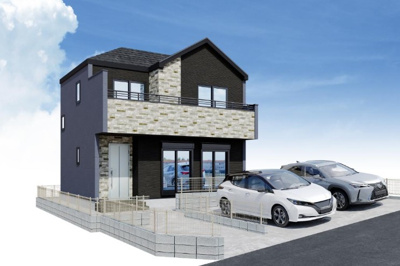 【外観パース】 | 藤沢市善行4期 新築戸建 全1棟