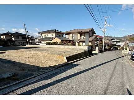 安佐北区口田南８丁目の前面道路含む現地写真