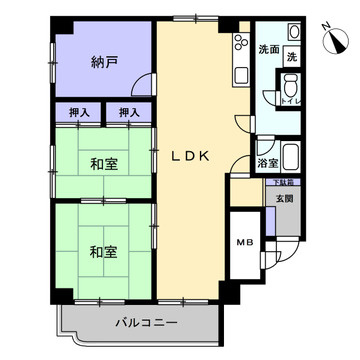 ニューライフ国見マンションの間取り