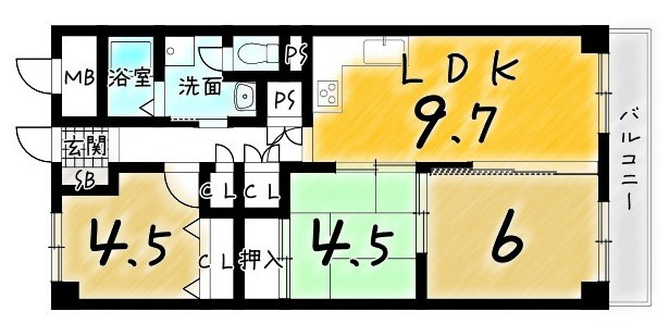 桂ガーデンハイツの間取り|ご内覧可能です！