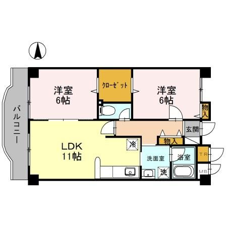 タッチ塚口の間取り