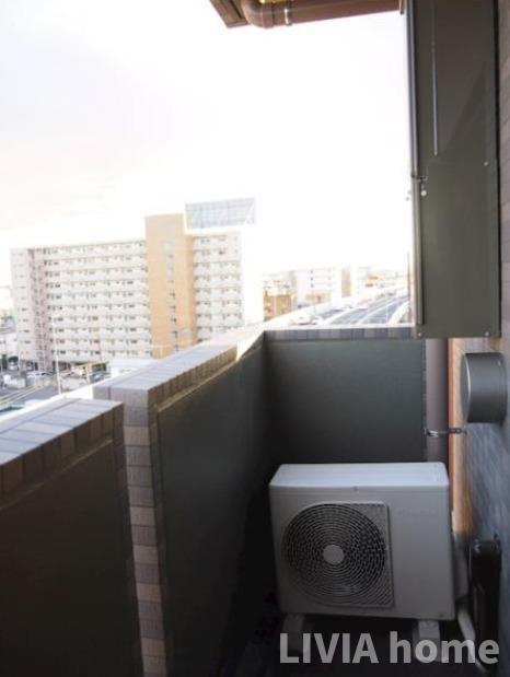 大田区東糀谷３丁目の賃貸マンションのバルコニー