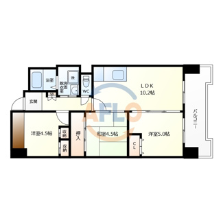 【間取り】 | サニーコットン住之江　新北島小学校区 | サニーコットン住之江　間取り
