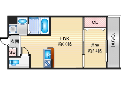 【間取り】 | リアコート千里丘2 NORTH