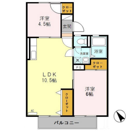 グリーンハイツの間取り