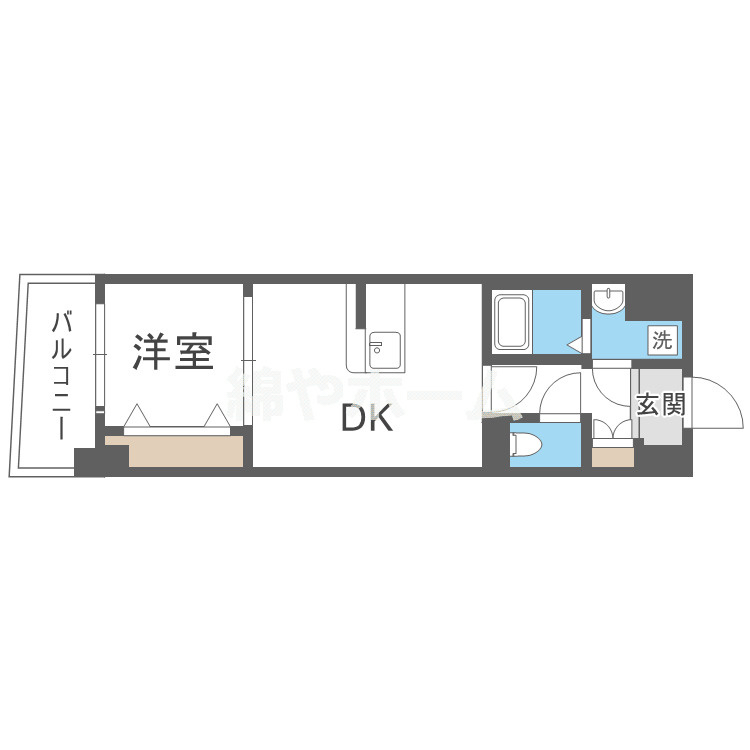 レシオス大阪城SOUTHの間取り