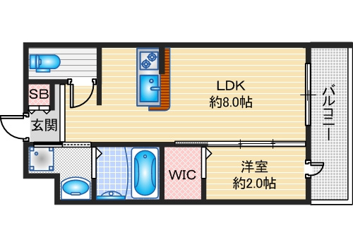 【間取り】 | リアコート千里丘2 NORTH