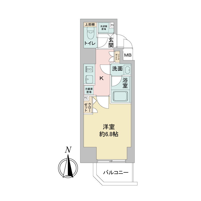 名古屋市中区栄４丁目の賃貸マンションの間取り