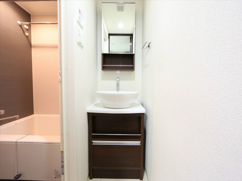 名古屋市中区栄４丁目の賃貸マンションの独立洗面台