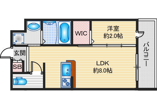 【間取り】 | リアコート千里丘2 NORTH