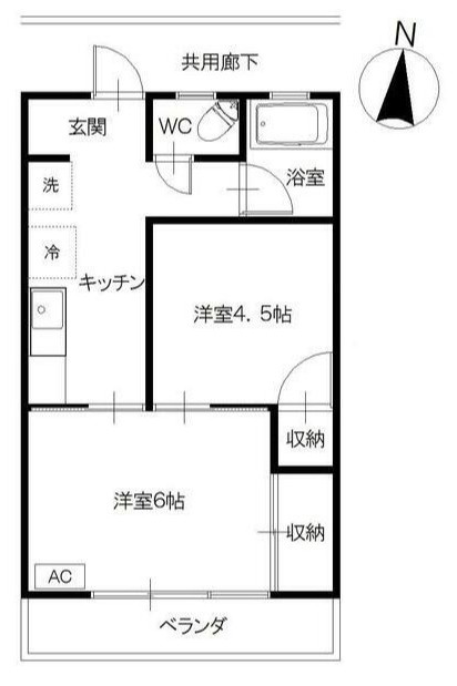 清美荘の間取り