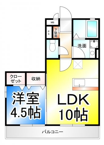 エスペランサ稲葉の間取り