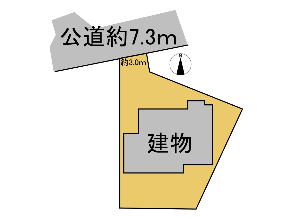 中古戸建　不破郡垂井町府中　昭和55年築の区画図