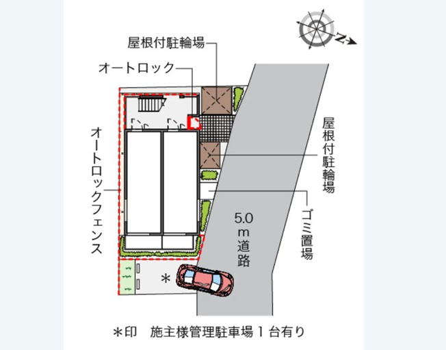 【区画図】 | クレイノリバー　ＫⅢ