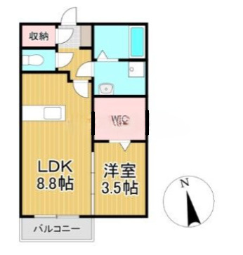 セゾンフィール【キャッシュバック対象物件】の間取り