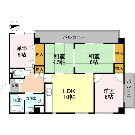 パープルツィン園田の間取り