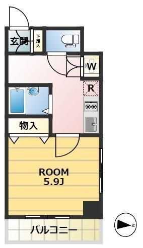 Verona錦糸町ⅡLussoの間取り