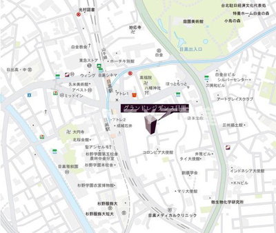 【地図】 | グランドレジデンス目黒