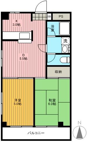 【間取り】 | リベルテ関原