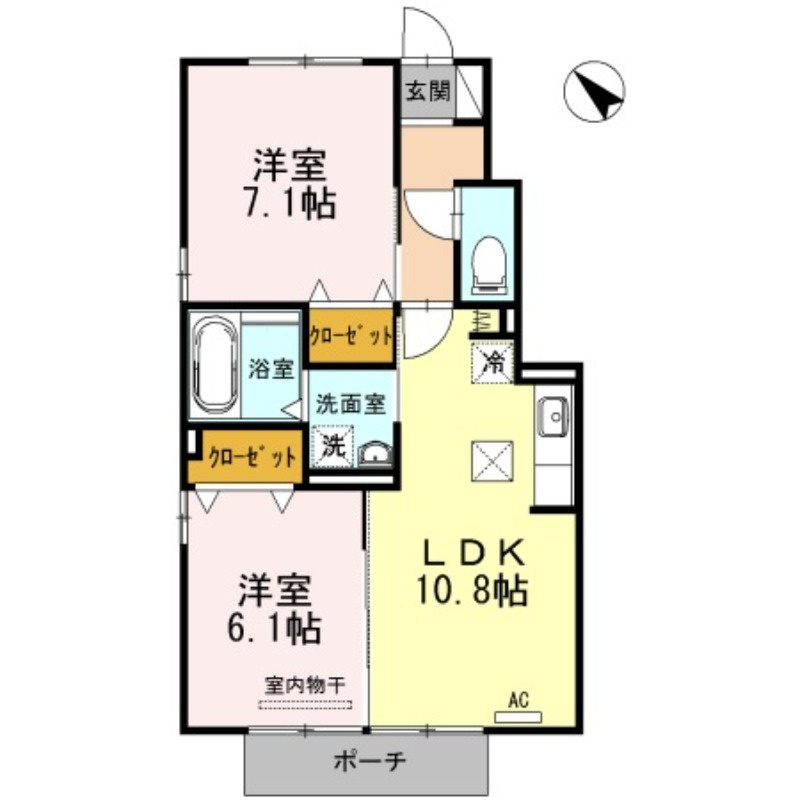 Ｄ－ＳＱＵＡＲＥの間取り