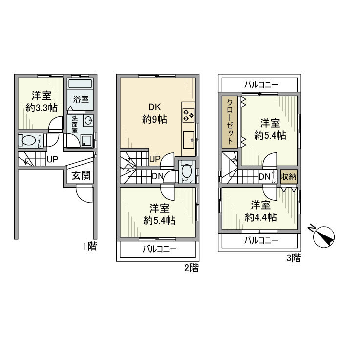 和泉市肥子町２丁目住宅の間取り