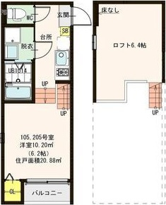 ハーモニーテラス山手町Ⅲの間取り