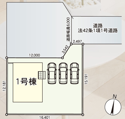 【区画図】 | Cradle garden　山辺町山辺第13　1号棟 | ★内覧予約でブランド米2kg★