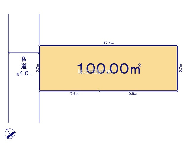 杉並区宮前2丁目 全6区画4区画の土地図|100.00㎡