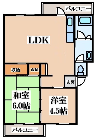 【間取り】 | 茶山台B団地