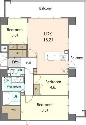 S-RESIDENCE百道aureateの間取り