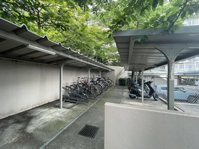 サーパス衣山壱番館のその他|大切な自転車を雨から守る屋根付きの駐輪場。劣化を抑えて、綺麗な状態を長く保てます。