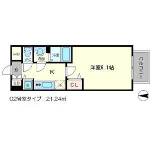 メインステージ新大阪の間取り
