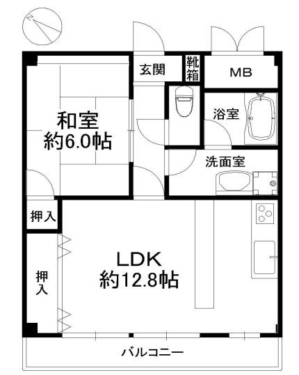 シャンテ本山の間取り