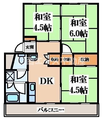 【間取り】 | 晴美台団地