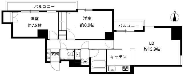 六本木ヒルズレジデンス　Ｄ棟の間取り