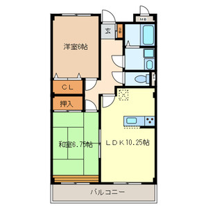 セジュール泉町の間取り