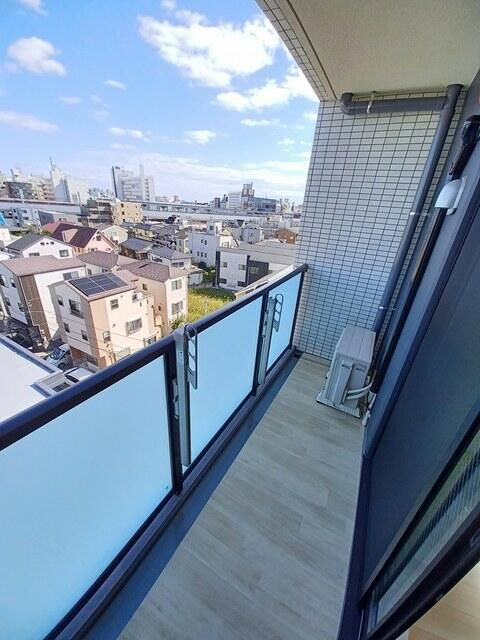 シエロ西竹の塚のバルコニー