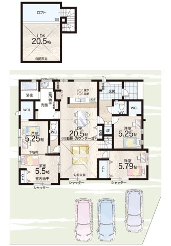 磯城郡田原本町黒田　第2期　新築一戸建ての間取り|3号地