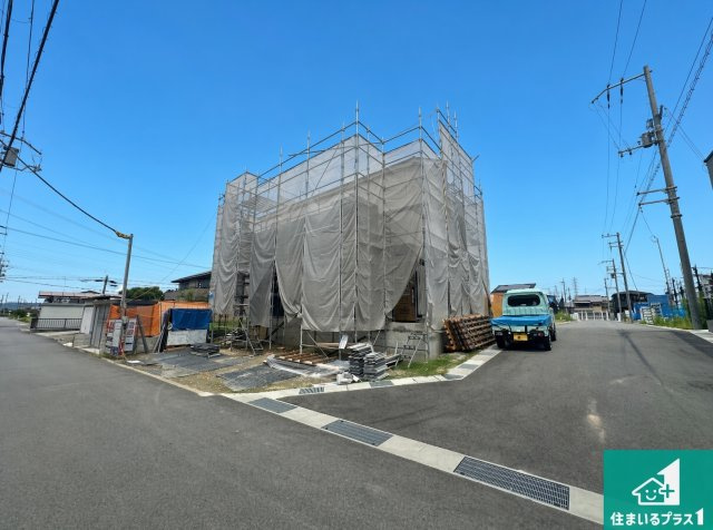 ●磯城郡田原本町黒田　第2期　新築一戸建ての外観|現在はこんな感じです。完成までが待ち遠しいですね。