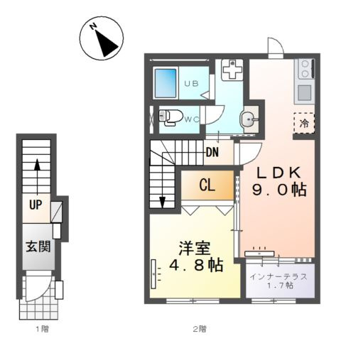大曽根原町新築アパート②（仮の間取り