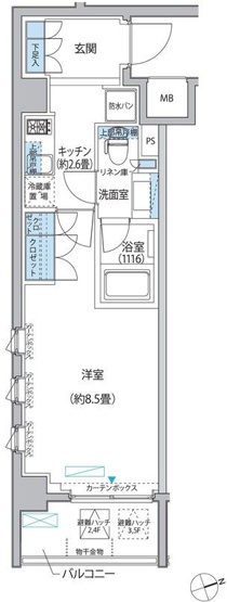 【間取り】 | プラネソシエ大森山王