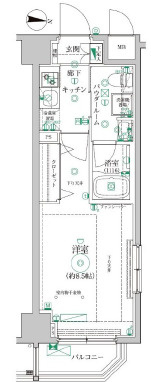 レアライズ清澄白河の間取り
