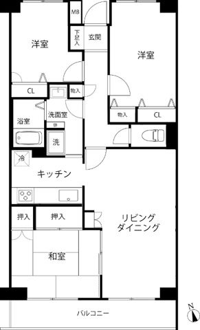 【間取り】 | T’s garden横浜岸根公園