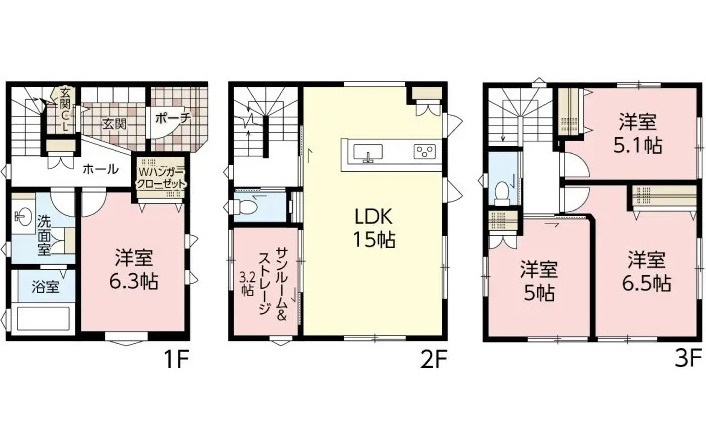 安佐北区口田南１丁目の間取り