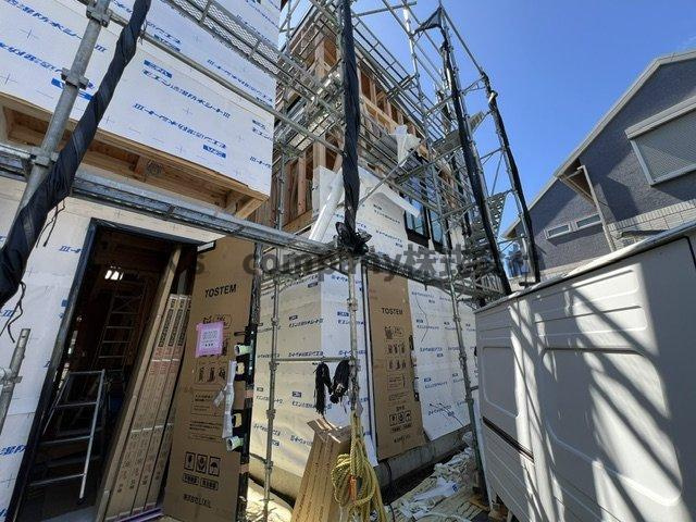 ◎茅ヶ崎市浜竹4丁目　新築戸建　1号棟の外観|2026.7.19撮影◇