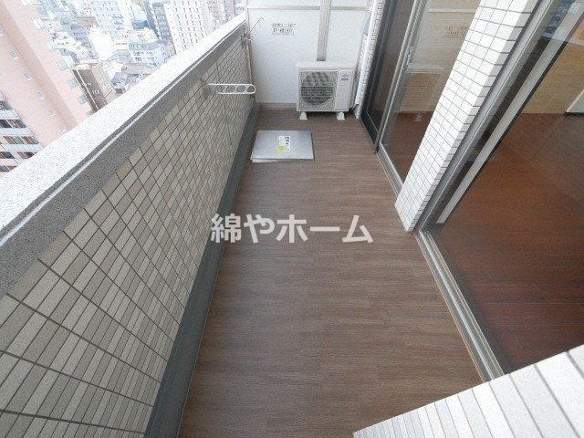 プレジオ布施ASIANのバルコニー|陽当たり良好なバルコニーです