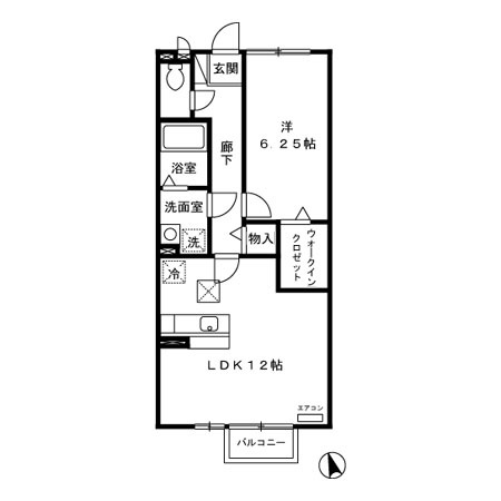 【間取り】 | クレール四季彩の丘　六番館
