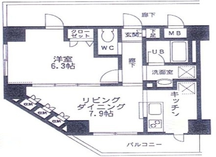 クエル田端の間取り|間取りです。