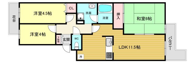 【間取り】 | エバーグレイス西宮