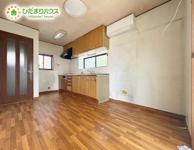 野田市山崎　中古戸建　平成5年築のキッチン|エアコン設置も可能です♪